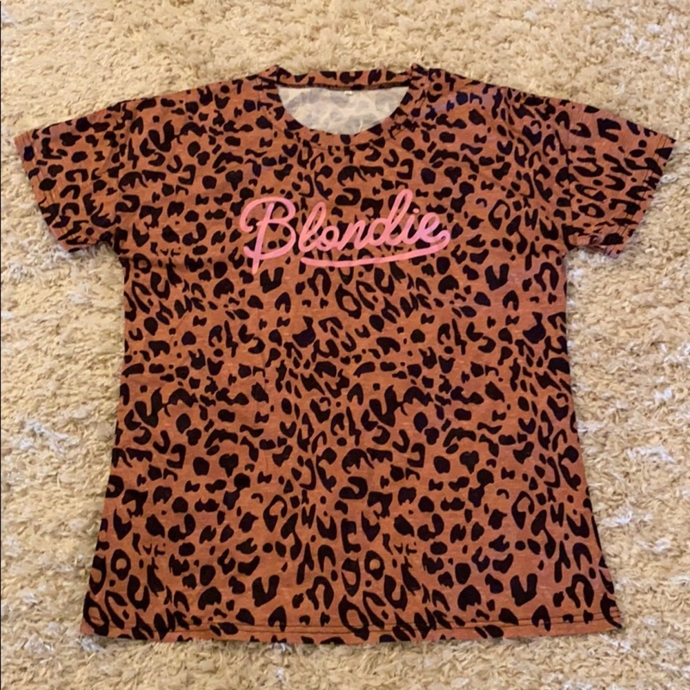 LEOPARD BLONDIE TEE XXL
